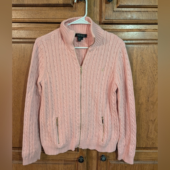 Ralph Lauren Sweaters - Ralph Lauren Pink Cable Knit Sweater